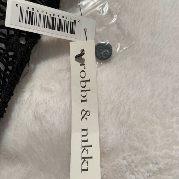 Robbie & Nikki by Robert Rodriguez Knit Crochet Cardigan Minimalist Size S - Picture 4 of 8